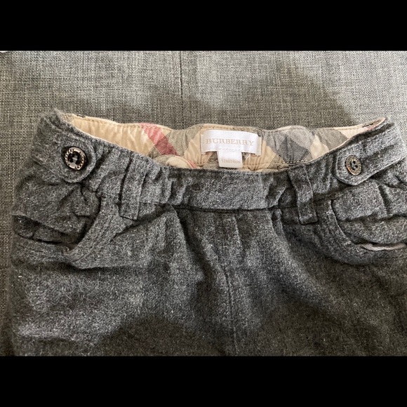 Burberry Baby Boy Grey Trousers - Picture 2 of 4